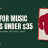 Gifts for music lovers under $35 banner with the Holly Dolly Christmas Sweatshirt