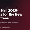 Rock Hall 2026 banner: shirts for new inductees Billy Idol, New Order, Sade and Wu-Tang Clan
