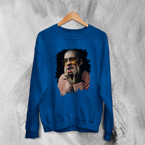 Bad Bunny Weird Photograph Sweatshirt Bad Bunny Rapper Sweater