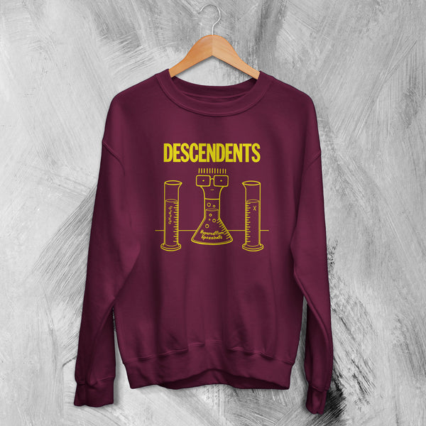 Descendents Sweatshirt Hypercaffium Spazzinate Sweater Punk Rock Band Shirt