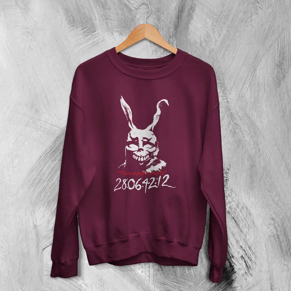 Donnie Darko Frank Rabbit Sweatshirt Donnie Darko Shirt They Do It Movie Crewneck