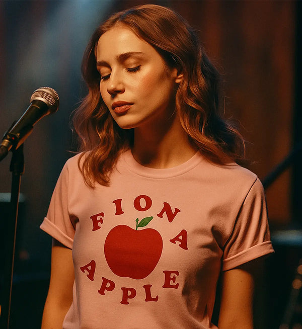 Fiona Apple T-Shirt Pop Music Tee Apple Logo Shirt Vintage 90s Alt Fan