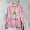 Floral Sweatshirt Aesthetic Fleur Shirt Plant Lover Sweater Flower Design