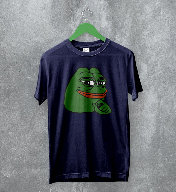 Frog T-Shirt Pepe Frog Lover Tee Meme Shirt Retro Funny Green Frog
