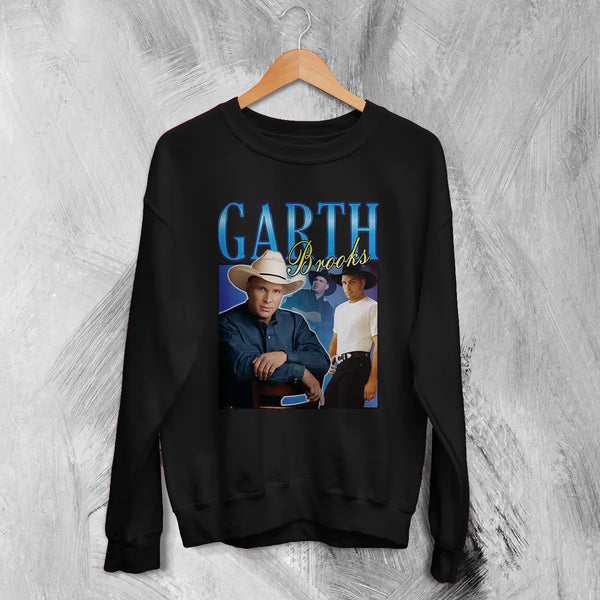 Garth Brooks Bootleg Sweatshirt Vintage Tour Sweater Garth Brooks Shirt 90s Fan