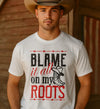 Garth Brooks T-Shirt Blame It All on My Roots Tee Vintage Fan Tour Shirt