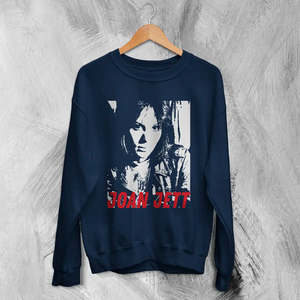 Joan Jett Sweatshirt Rock Tour Shirt Fan Concert Music Sweater
