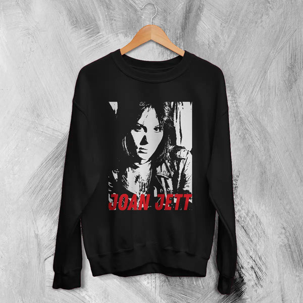 Joan Jett Sweatshirt Rock Tour Shirt Fan Concert Music Sweater