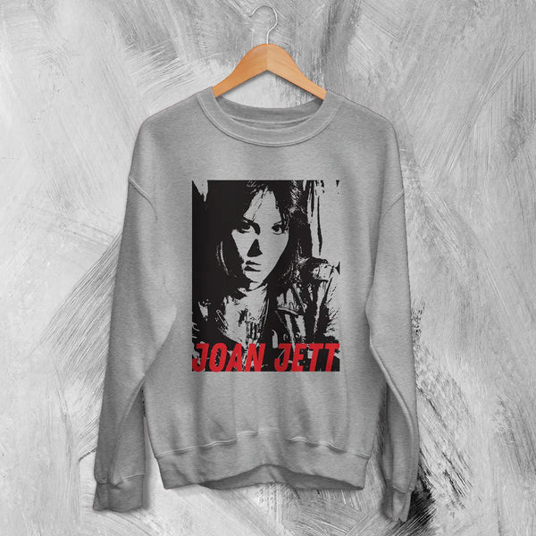 Joan Jett Sweatshirt Rock Tour Shirt Fan Concert Music Sweater