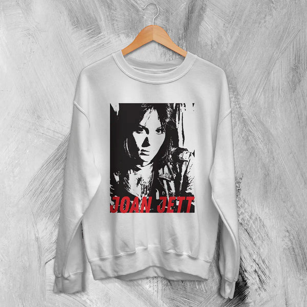 Joan Jett Sweatshirt Rock Tour Shirt Fan Concert Music Sweater