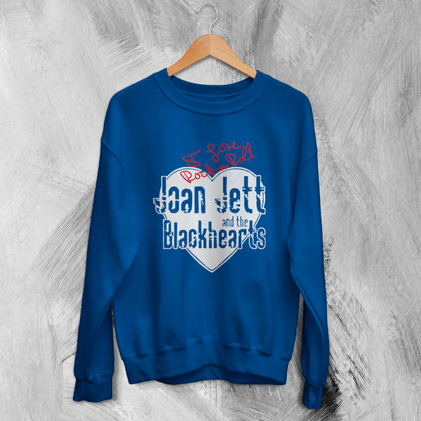 Joan Jett Sweatshirt Blackhearts Shirt Love Rock n Roll Fan Music Sweater