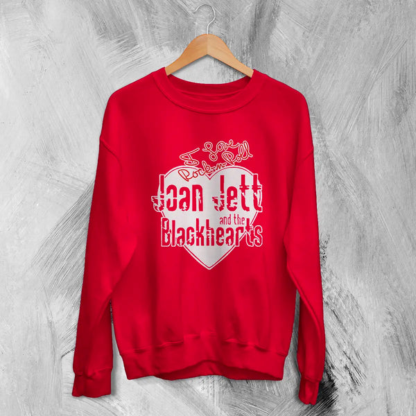 Joan Jett Sweatshirt Blackhearts Shirt Love Rock n Roll Fan Music Sweater
