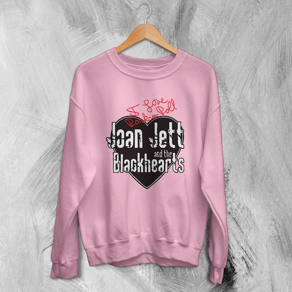 Joan Jett Sweatshirt Blackhearts Shirt Love Rock n Roll Fan Music Sweater