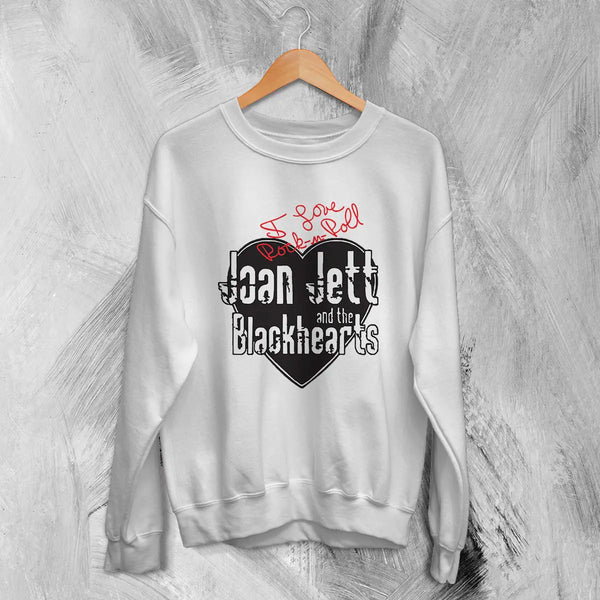 Joan Jett Sweatshirt Blackhearts Shirt Love Rock n Roll Fan Music Sweater