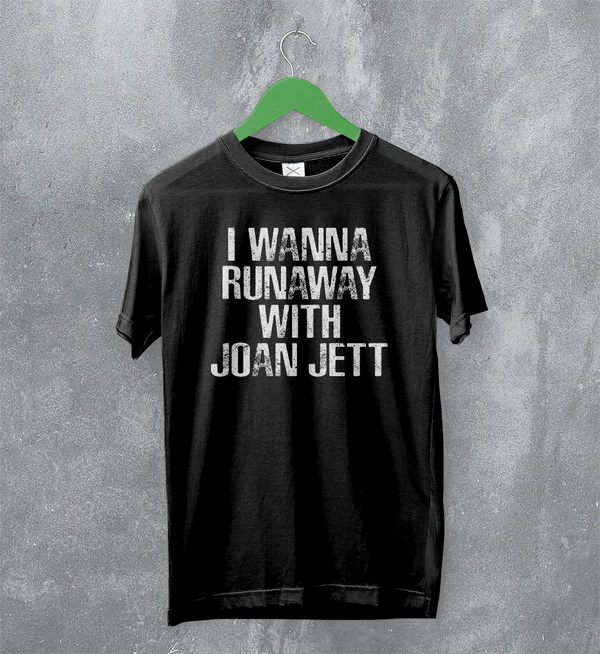 Joan Jett T-Shirt The Runaways Shirt Wanna Runaway Music Punk Merch