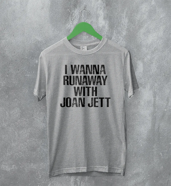 Joan Jett T-Shirt The Runaways Shirt Wanna Runaway Music Punk Merch