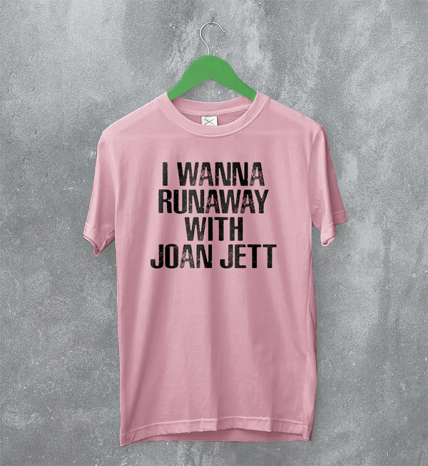 Joan Jett T-Shirt The Runaways Shirt Wanna Runaway Music Punk Merch