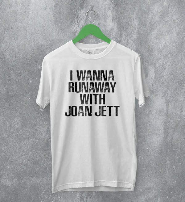 Joan Jett T-Shirt The Runaways Shirt Wanna Runaway Music Punk Merch