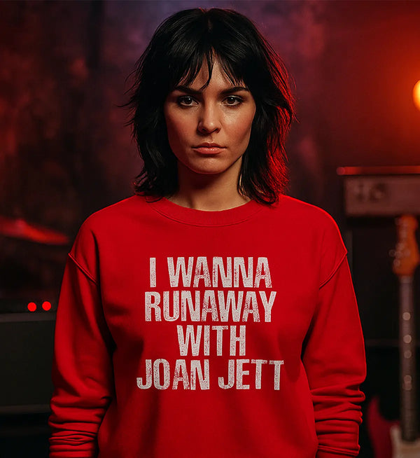 Joan Jett Sweatshirt The Runaways Shirt Wanna Runaway Music Punk Sweater
