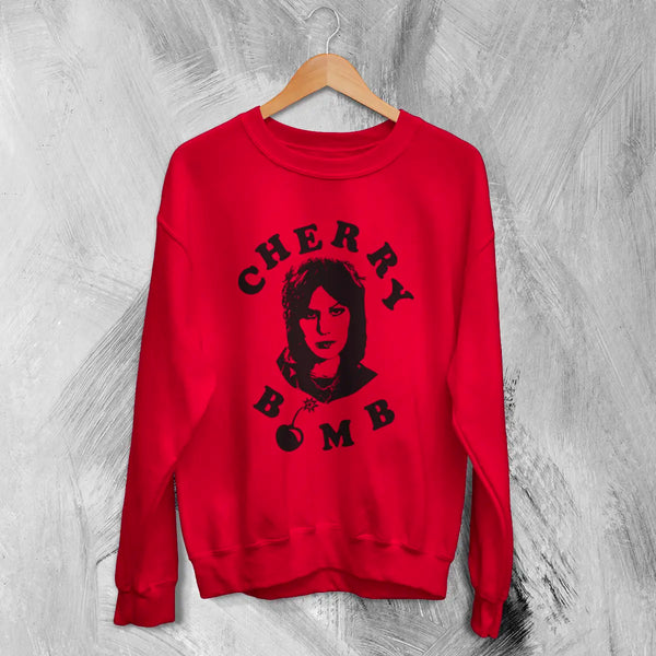 Joan Jett Sweatshirt Cherry Bomb Shirt Vintage Music Punk Concert Sweater