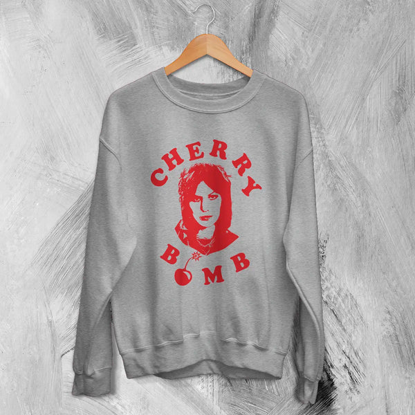 Joan Jett Sweatshirt Cherry Bomb Shirt Vintage Music Punk Concert Sweater