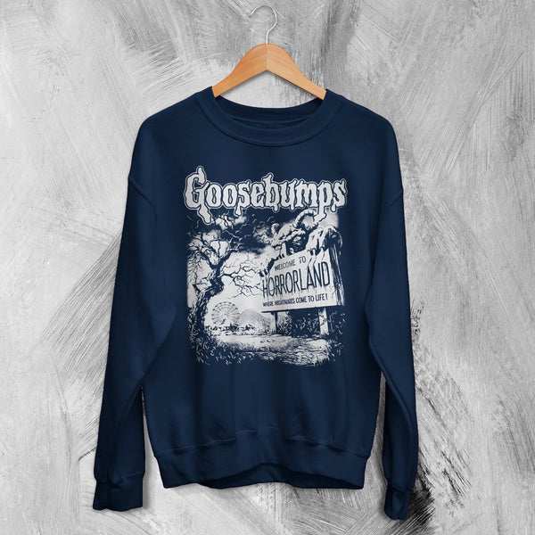 Goosebumps Land Sweatshirt HorrorLand Goosebumps Shirt Horror Movie Crewneck