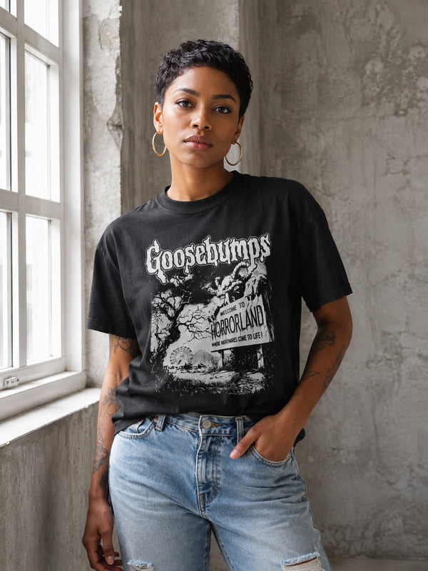 Goosebumps Land T-Shirt HorrorLand Goosebumps Shirt Horror Movie Tee
