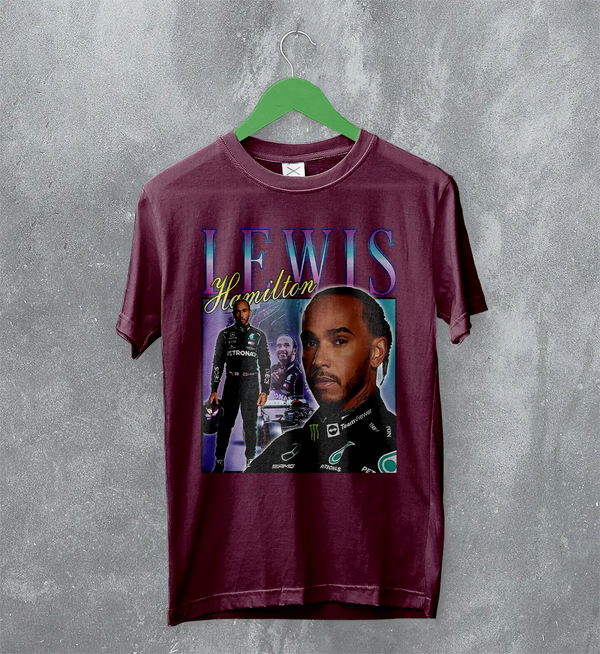Lewis Hamilton T-Shirt Bootleg F1 Shirt MBE Sport FREng British Racing Merch