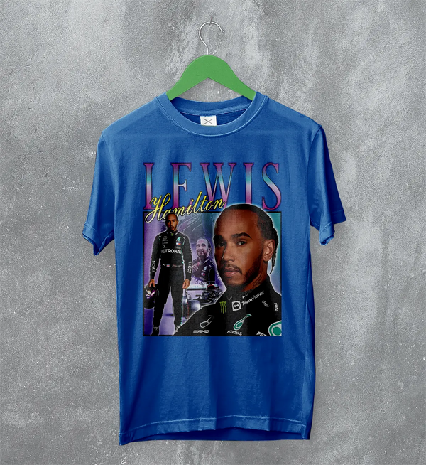 Lewis Hamilton T-Shirt Bootleg F1 Shirt MBE Sport FREng British Racing Merch