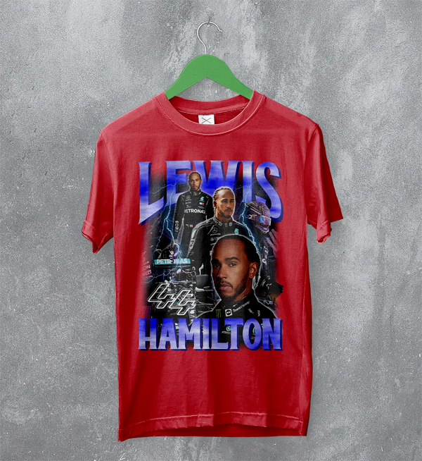 Lewis Hamilton T-Shirt MBE Bootleg F1 Shirt FREng British Racing Driver Merch