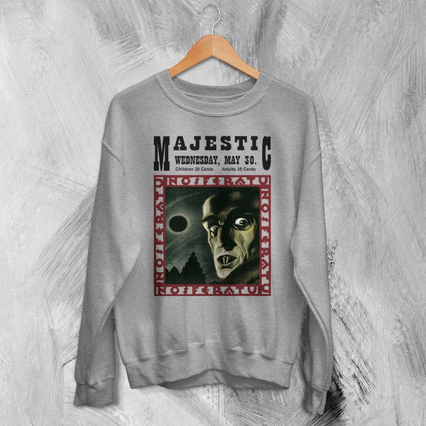 Nosferatu The Majestic Sweatshirt Majestic Nightmare Shirt Horror Movie Crewneck
