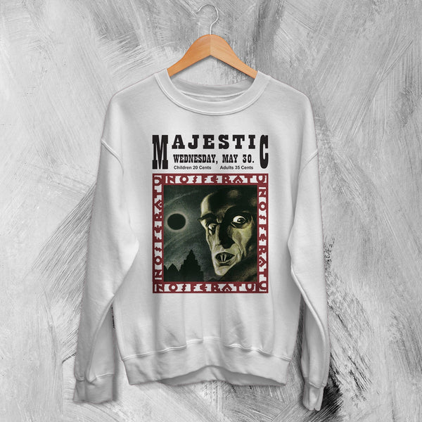 Nosferatu The Majestic Sweatshirt Majestic Nightmare Shirt Horror Movie Crewneck