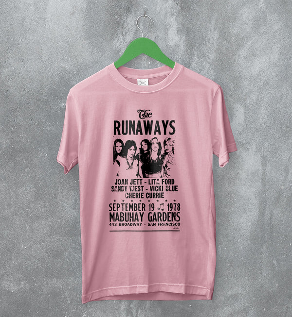 The Runaways T-Shirt Mabuhay Gardens Tee 70s Concert Shirt Rock Music