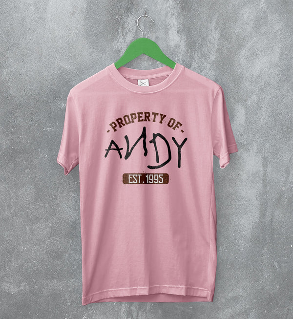 Toy Story T-Shirt Property Of Andy Tee 90s Style Shirt Retro Movie