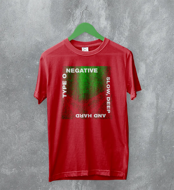 Type O Negative Slow Deep and Hard T-Shirt Gothic Type O Negative Shirt Music Metal Band