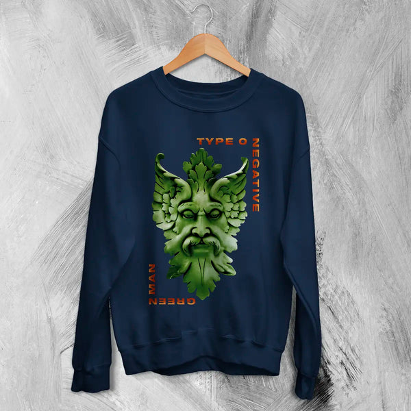 Type O Negative Green Man Sweatshirt Gothic Type O Negative Shirt Music Metal Band
