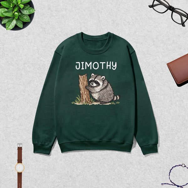 Cute Jimothy Swetshirt Raccoon Lover Shirt Wild Animals Crewneck