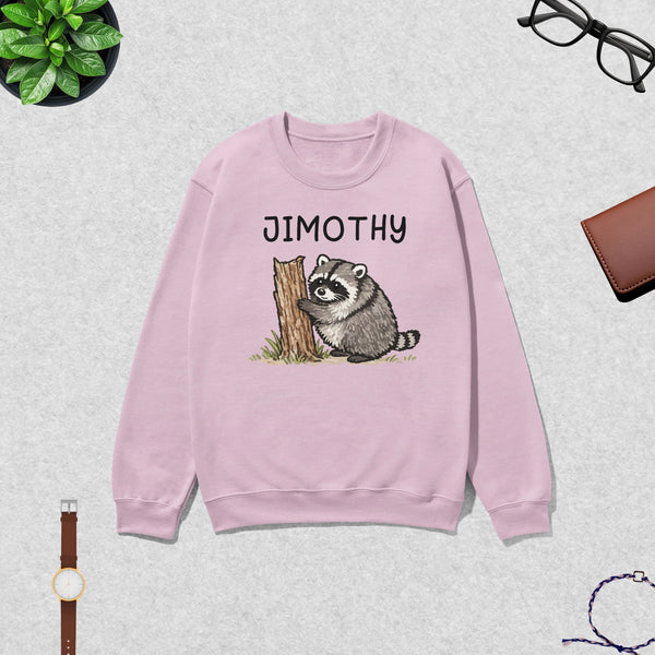 Cute Jimothy Swetshirt Raccoon Lover Shirt Wild Animals Crewneck