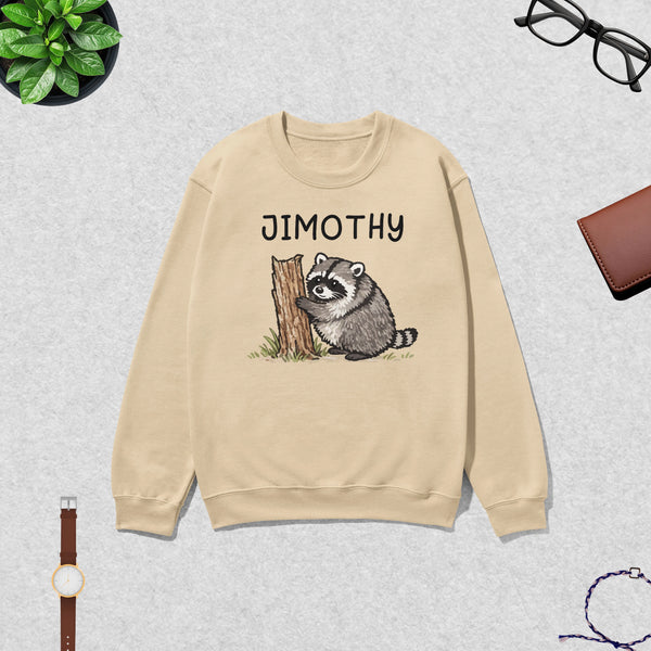 Cute Jimothy Swetshirt Raccoon Lover Shirt Wild Animals Crewneck