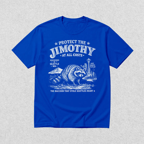 Protect The Jimothy T-Shirt Seattle Raccoon Lover Shirt Jimothy At All Costs Tee