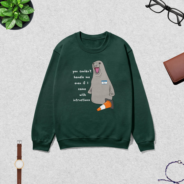 Niel The Seal Sweatshirt Dont Control Me Shirt Niel The Seal Viral Animal Lover Crewneck