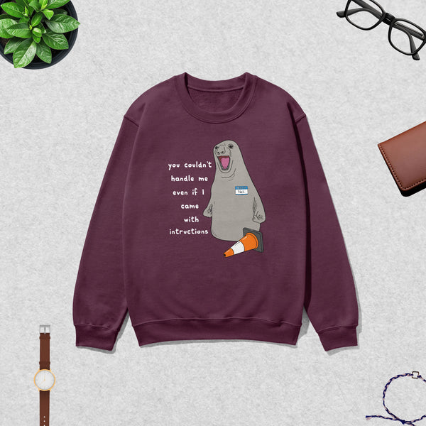 Niel The Seal Sweatshirt Dont Control Me Shirt Niel The Seal Viral Animal Lover Crewneck
