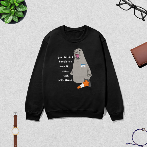 Niel The Seal Sweatshirt Dont Control Me Shirt Niel The Seal Viral Animal Lover Crewneck