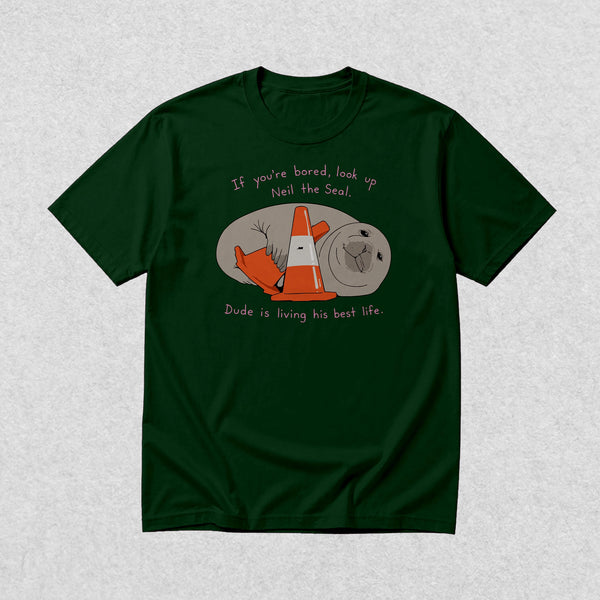 Neil Seal Best Life T-Shirt Neil The Seal Shirt Seal Viral Animal Lover Tee