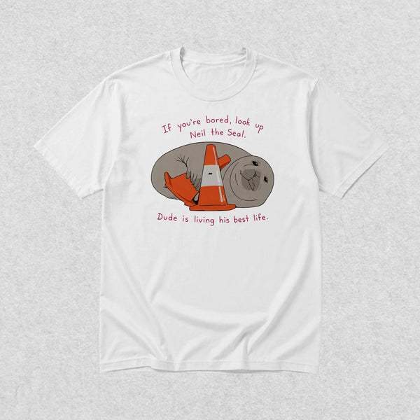 Neil Seal Best Life T-Shirt Neil The Seal Shirt Seal Viral Animal Lover Tee
