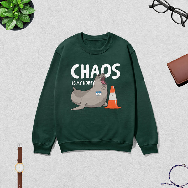Neil The Seal Sweatshirt Chaos is My Hobby Shirt Neil The Seal Viral Animal Crewneck
