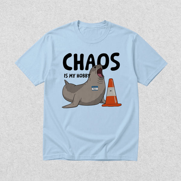 Neil The Seal T-Shirt Chaos is My Hobby Shirt Neil The Seal Viral Animal Tee