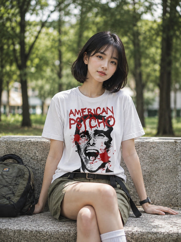 American Psycho T-Shirt Patrick Bateman Psychopathic Ego Shirt Psycho Movie Tee