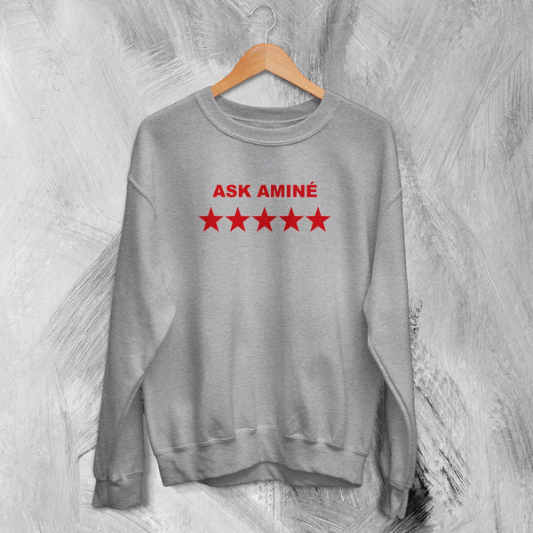 Amine Sweatshirt Rapper Ask Amine Shirt Rap Music Crewneck Hip Hop Streetwear