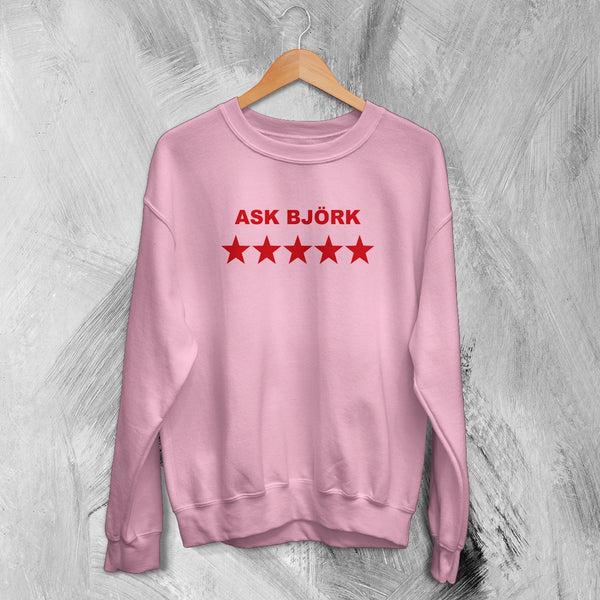 Bjork Sweatshirt Ask Bjork Greatest Hits Graphic Shirt Pop Star Bjork Crewneck
